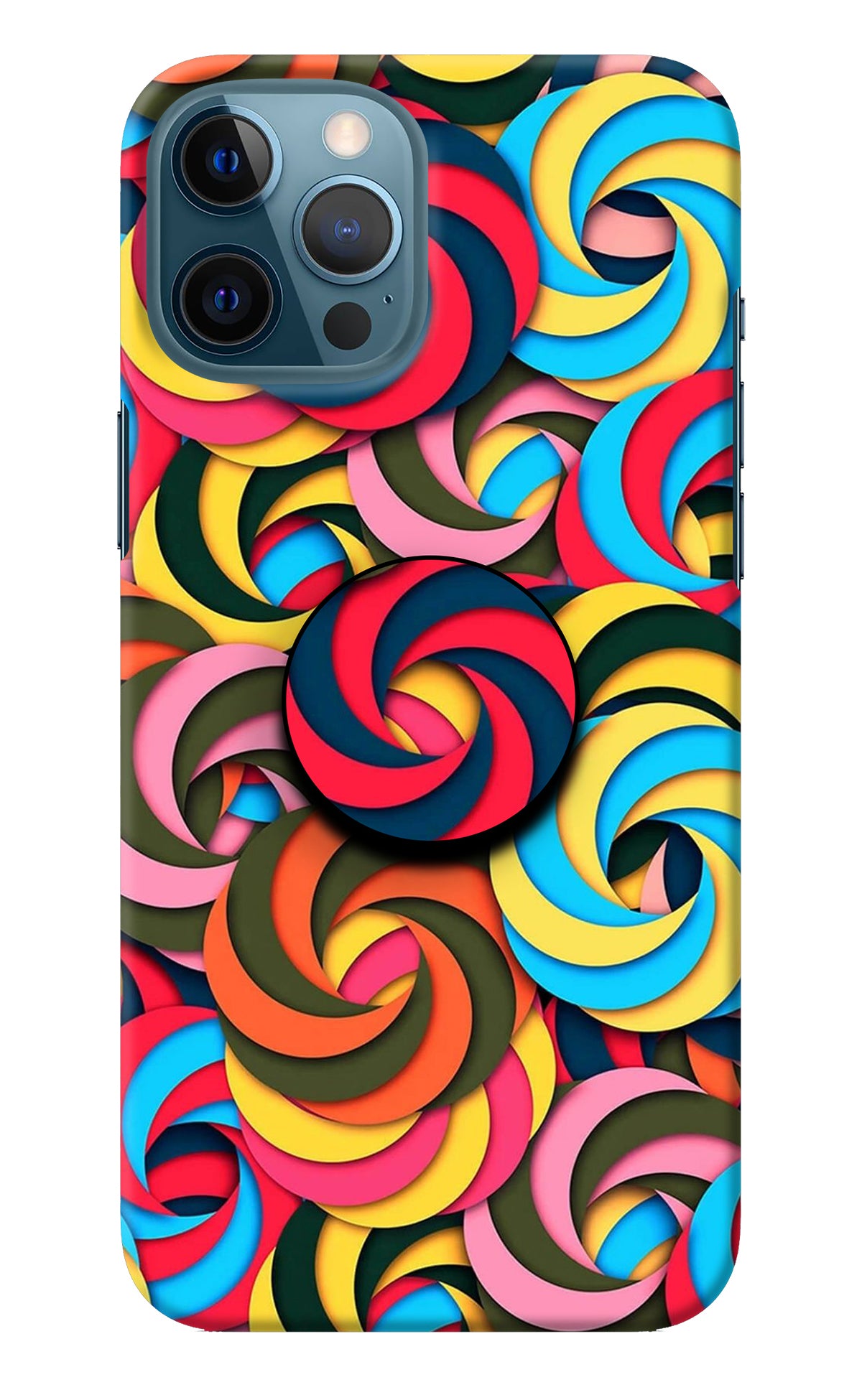 Spiral Pattern iPhone 12 Pro Max Pop Case