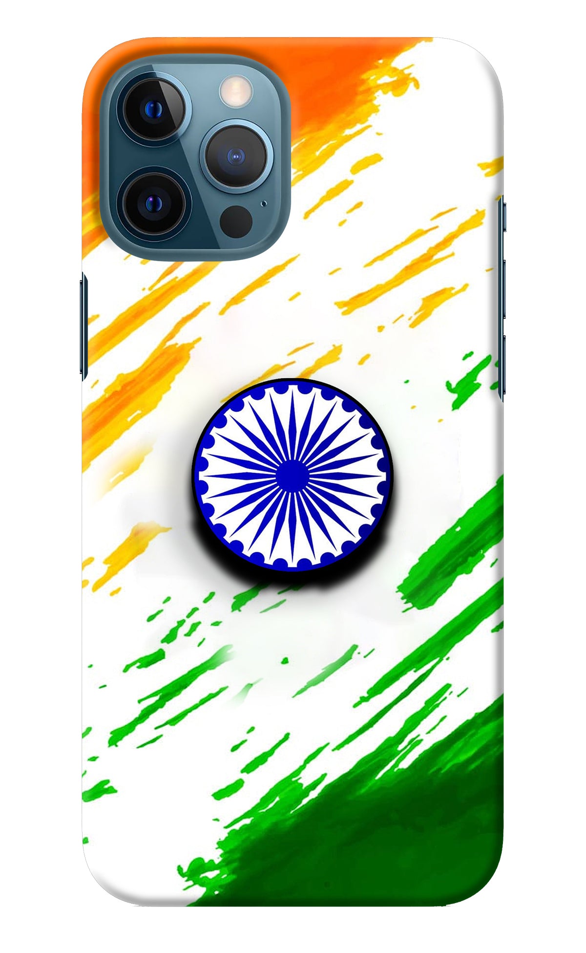 Indian Flag Ashoka Chakra iPhone 12 Pro Max Pop Case