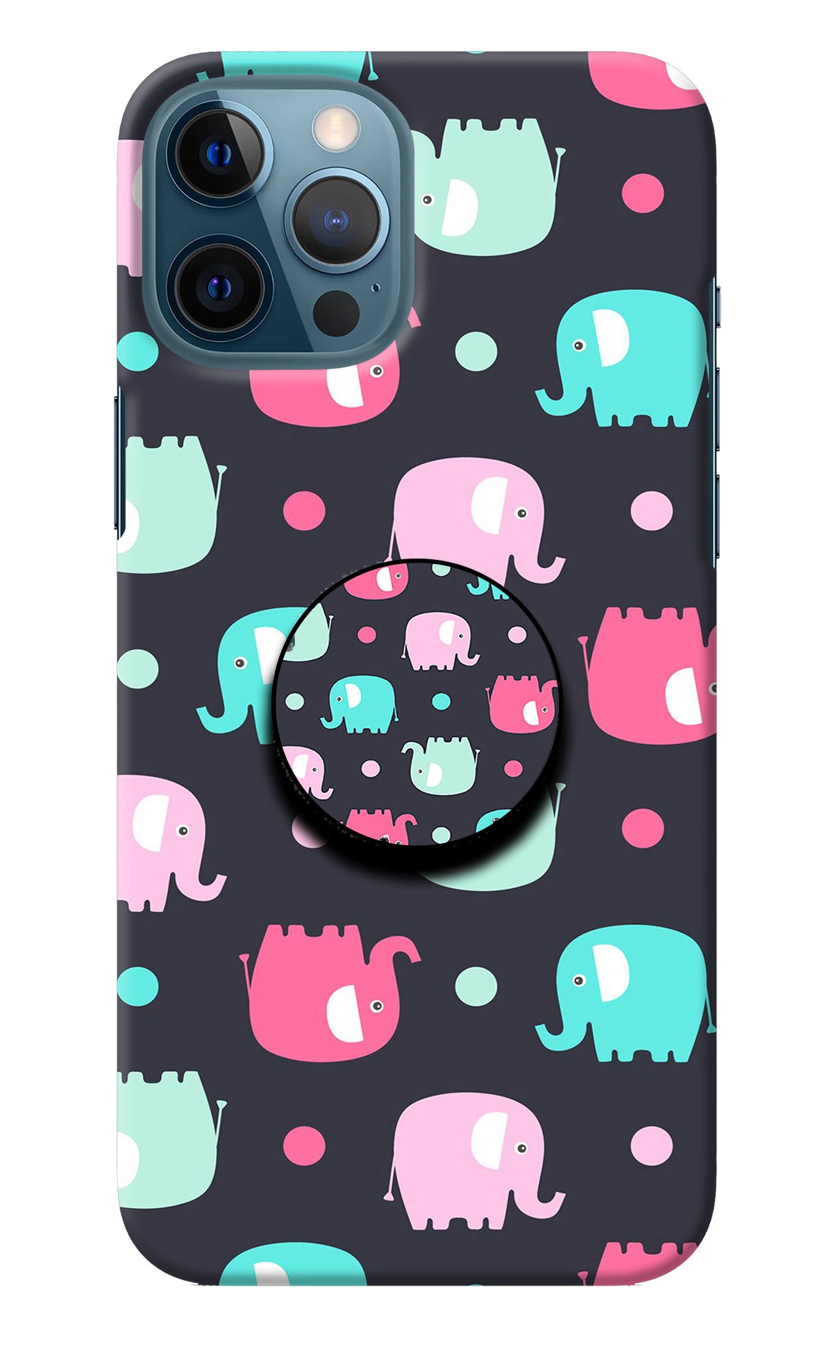 Baby Elephants iPhone 12 Pro Max Pop Case