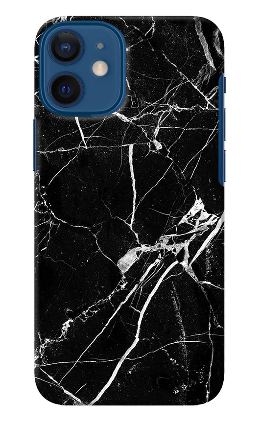 Black Marble Pattern iPhone 12 Mini Back Cover