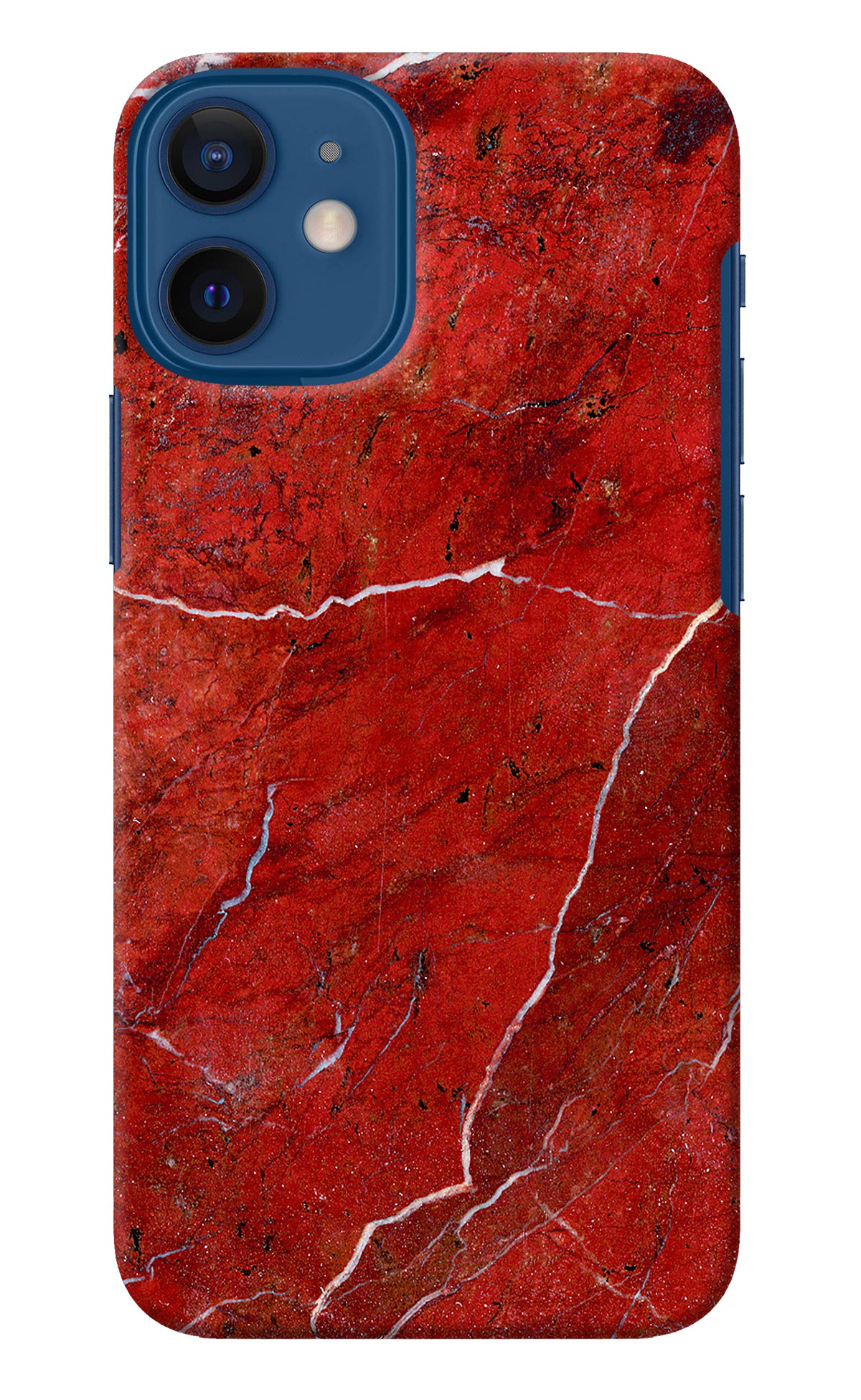 Red Marble Design iPhone 12 Mini Back Cover