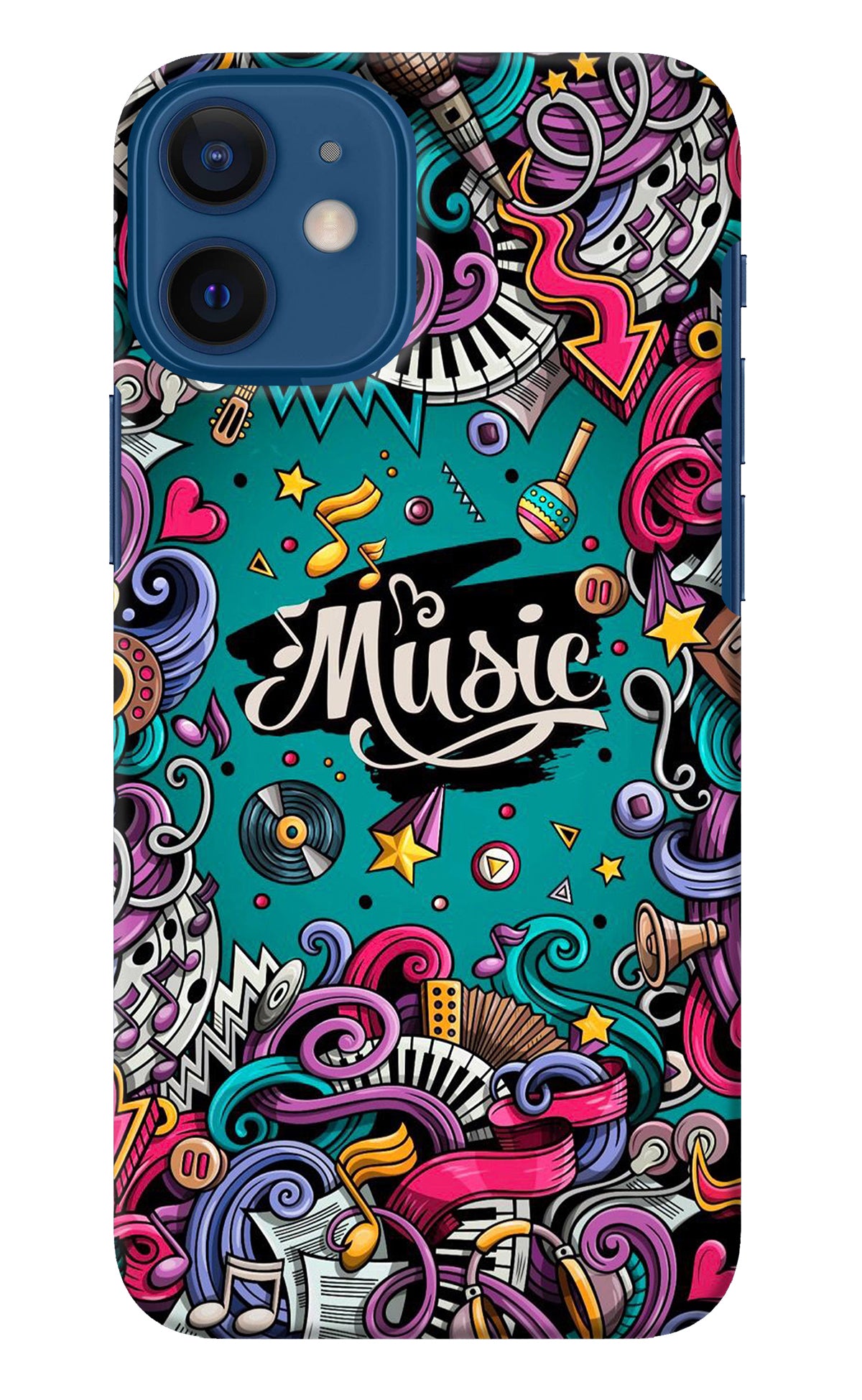 Music Graffiti iPhone 12 Mini Back Cover