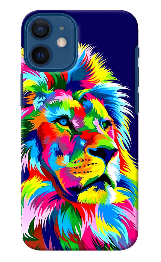 Vector Art Lion iPhone 12 Mini Back Cover