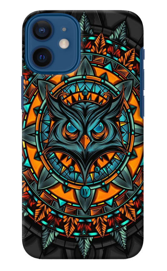 Angry Owl Art iPhone 12 Mini Back Cover