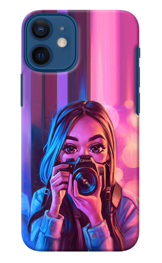 Girl Photographer iPhone 12 Mini Back Cover