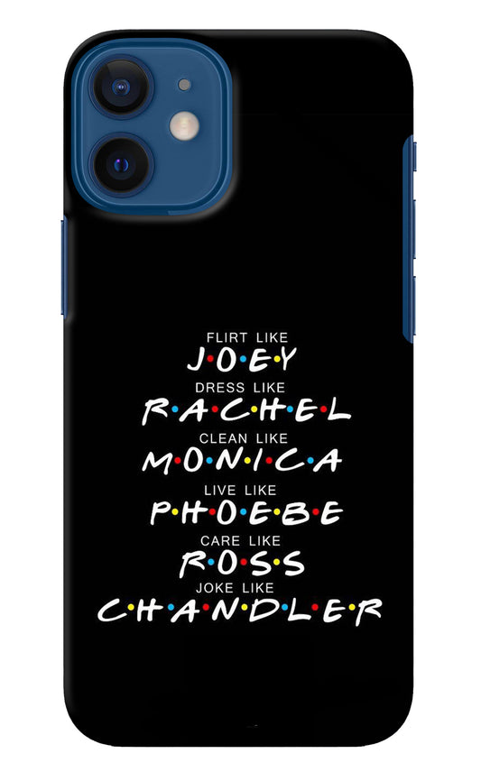 FRIENDS Character iPhone 12 Mini Back Cover
