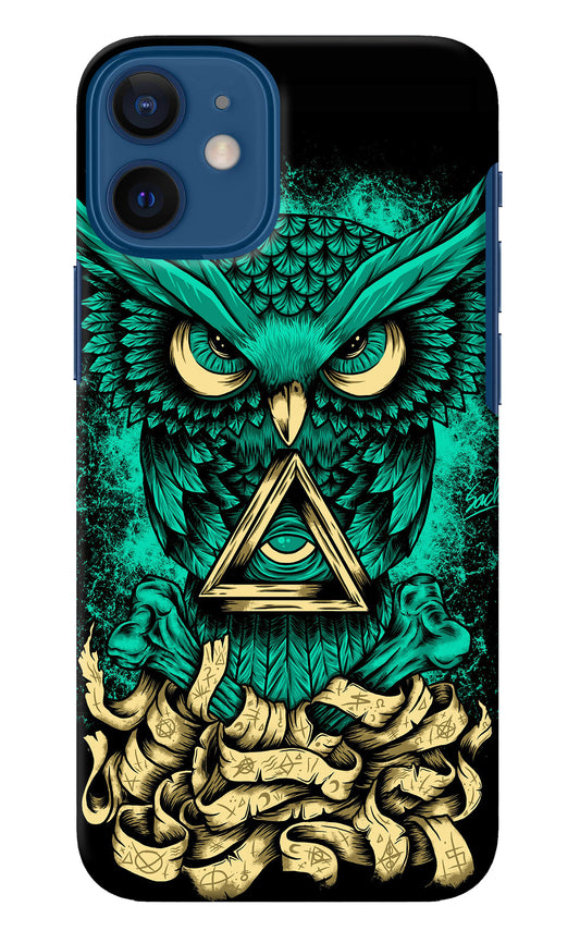 Green Owl iPhone 12 Mini Back Cover