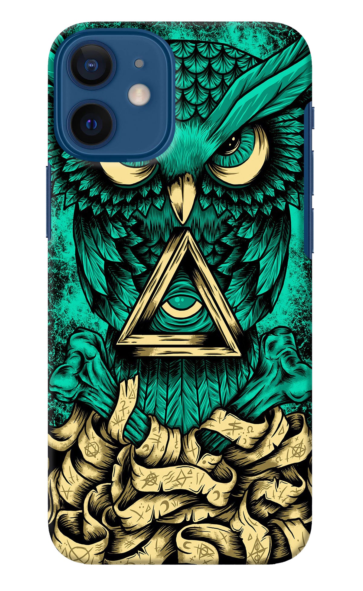 Green Owl iPhone 12 Mini Back Cover