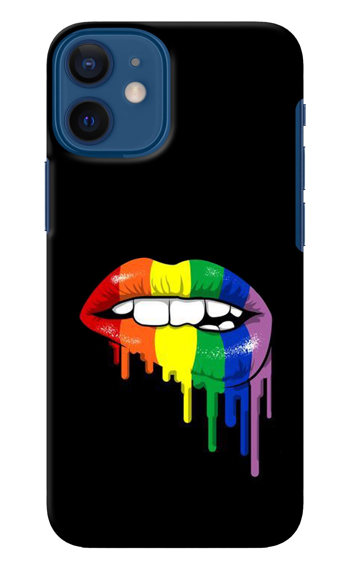 Lips Biting iPhone 12 Mini Back Cover