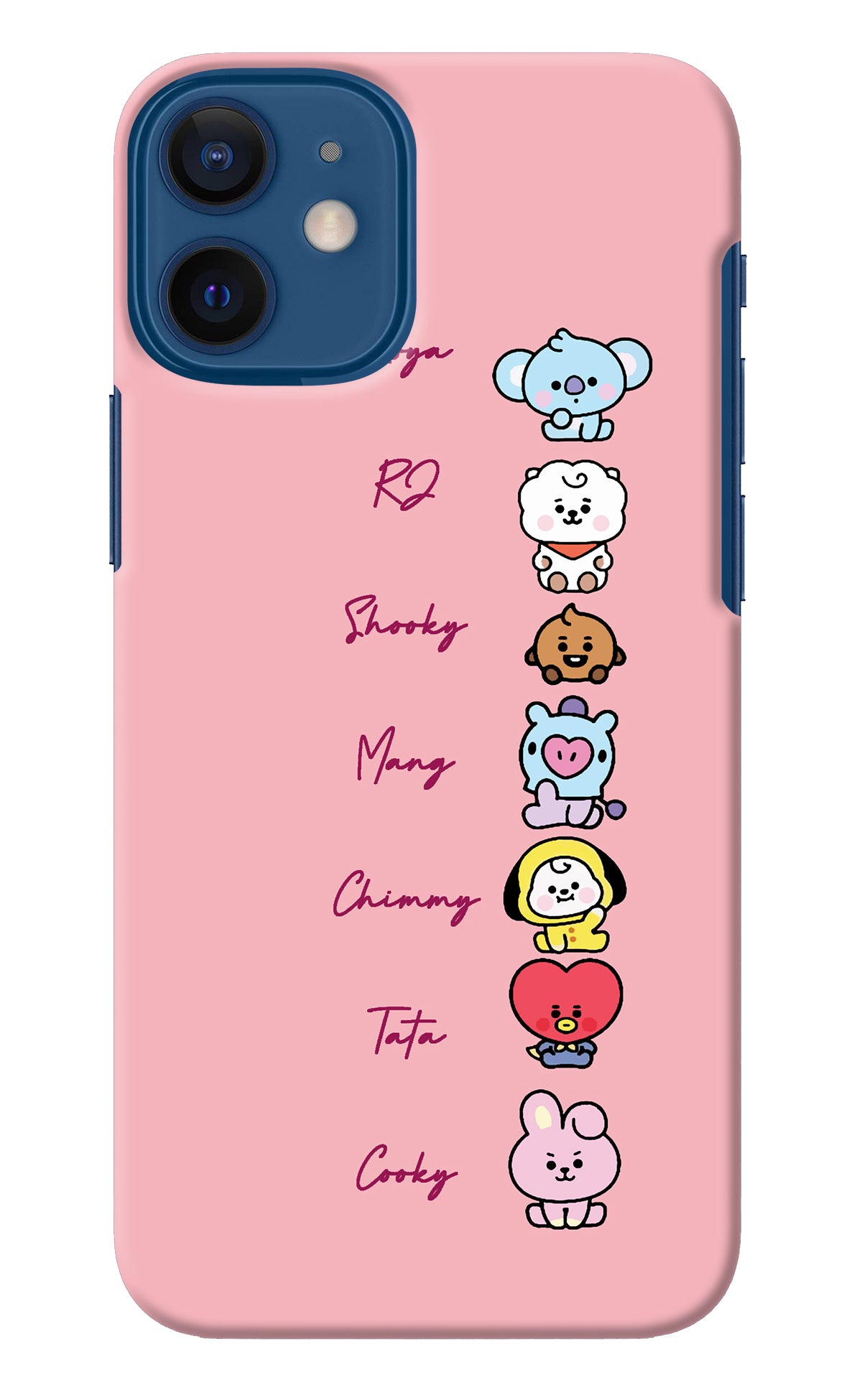 BTS names iPhone 12 Mini Back Cover