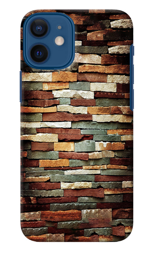 Bricks Pattern iPhone 12 Mini Back Cover