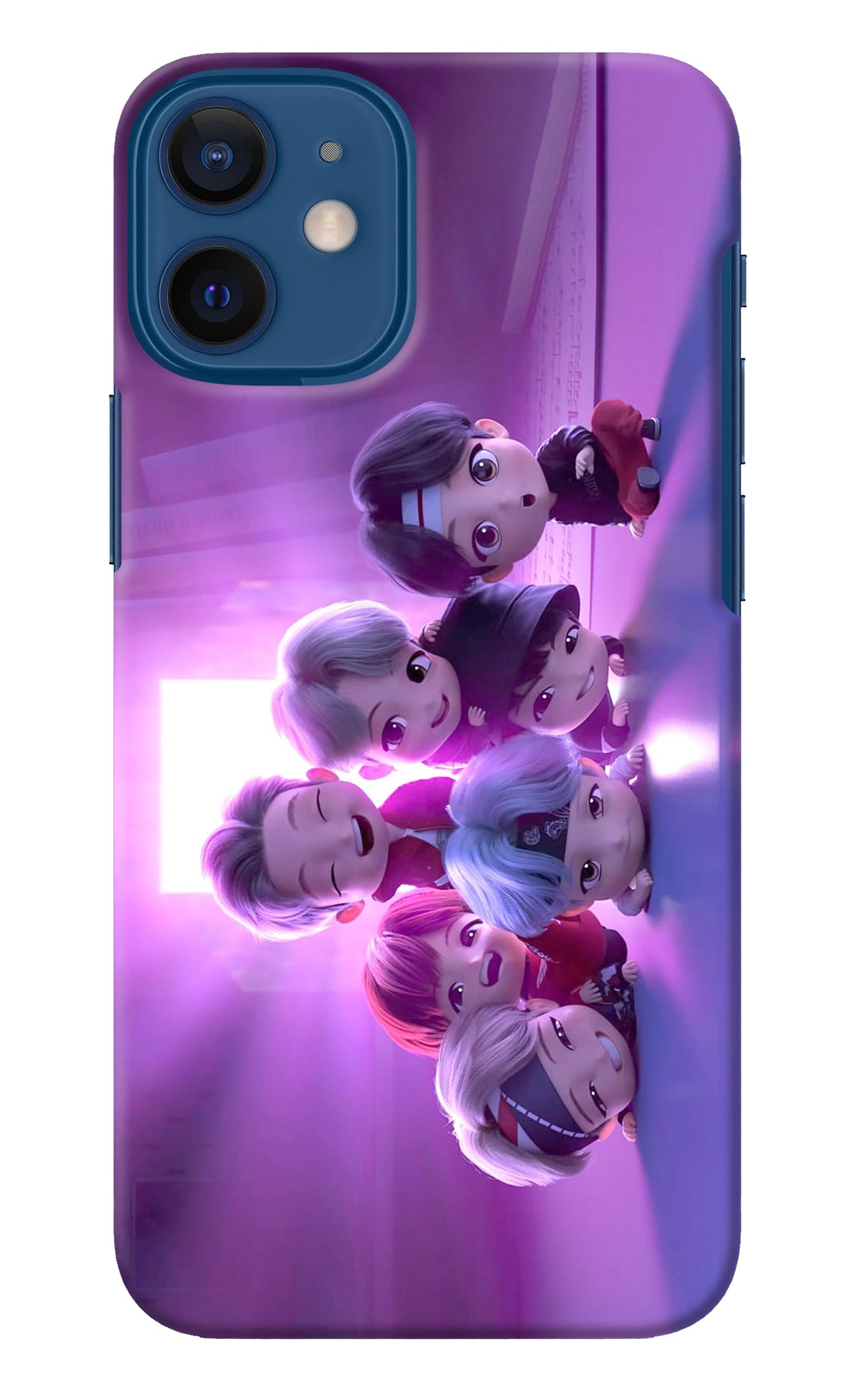 BTS Chibi iPhone 12 Mini Back Cover