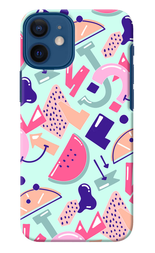 Doodle Pattern iPhone 12 Mini Back Cover