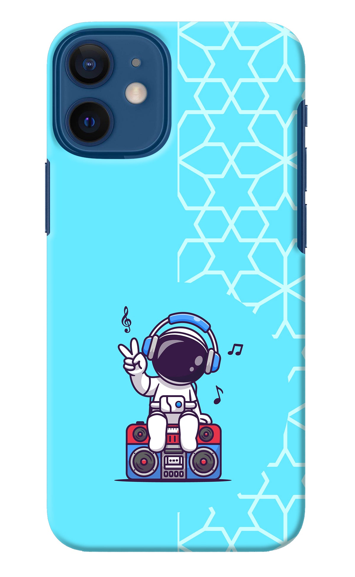 Cute Astronaut Chilling iPhone 12 Mini Back Cover