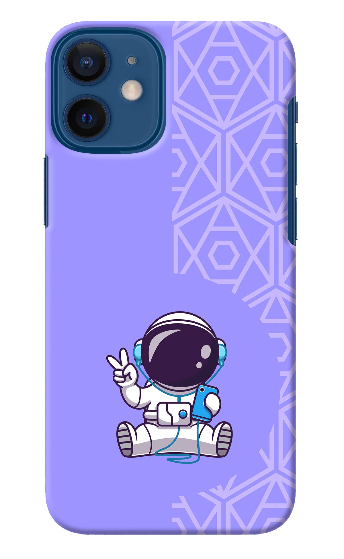 Cute Astronaut Chilling iPhone 12 Mini Back Cover