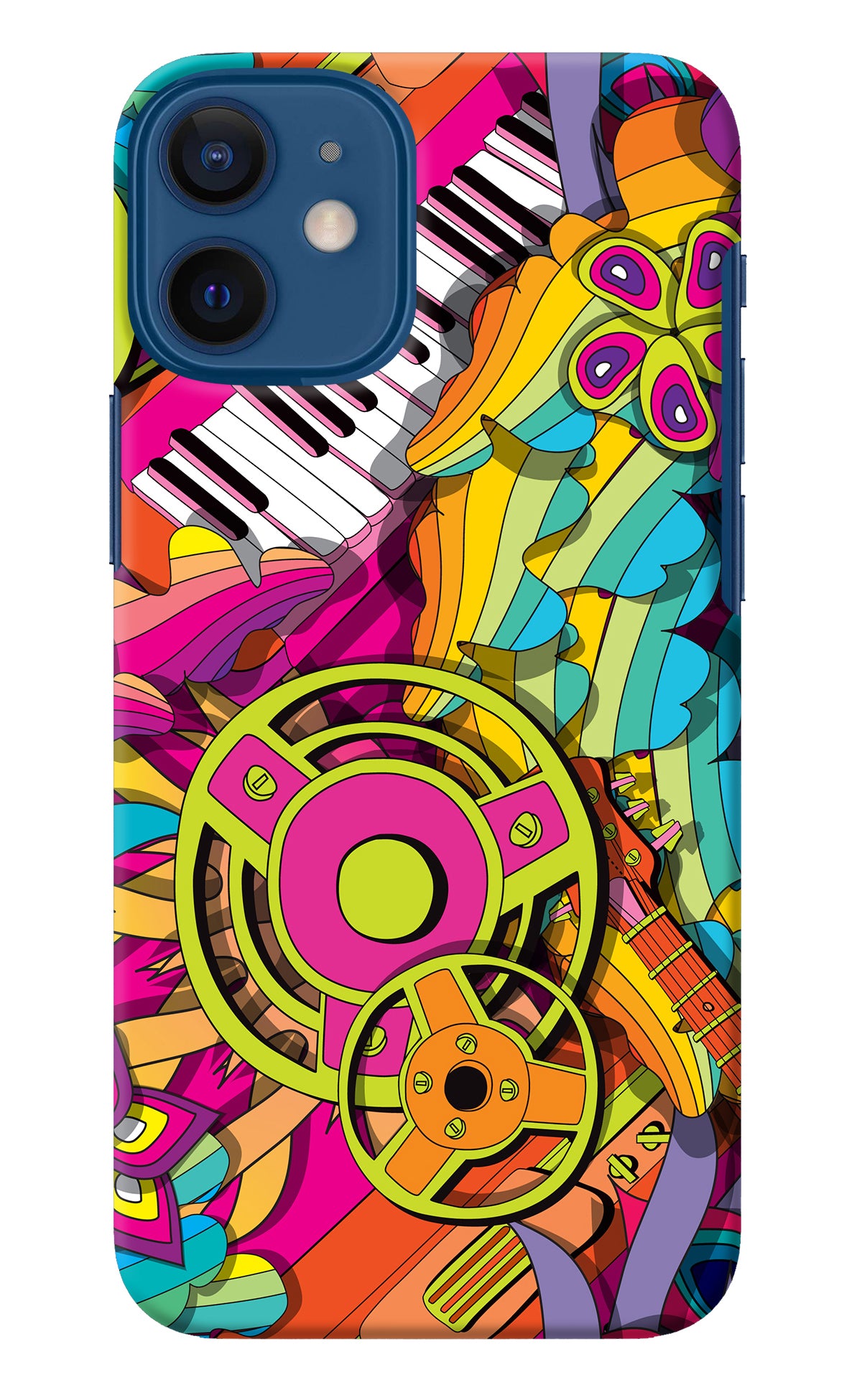 Music Doodle iPhone 12 Mini Back Cover