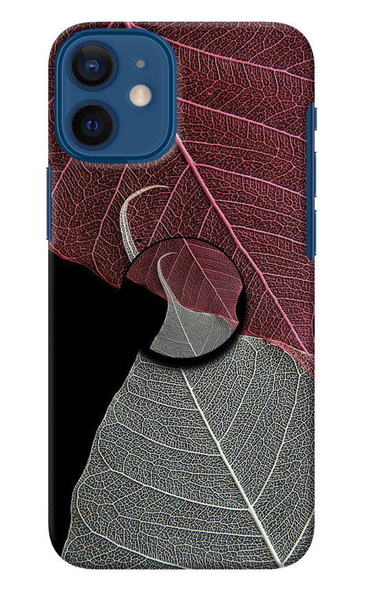 Leaf Pattern iPhone 12 Mini Pop Case