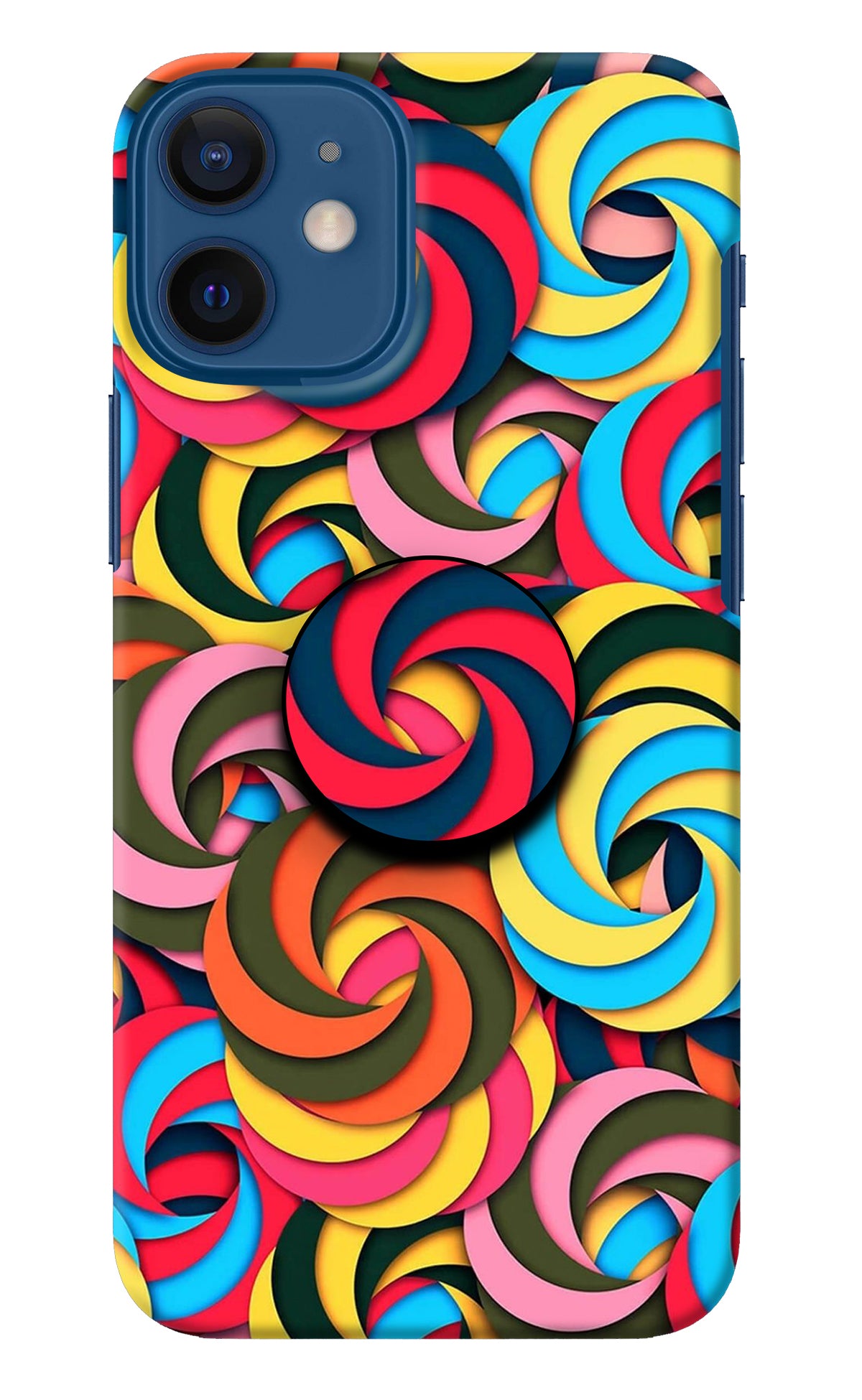 Spiral Pattern iPhone 12 Mini Pop Case