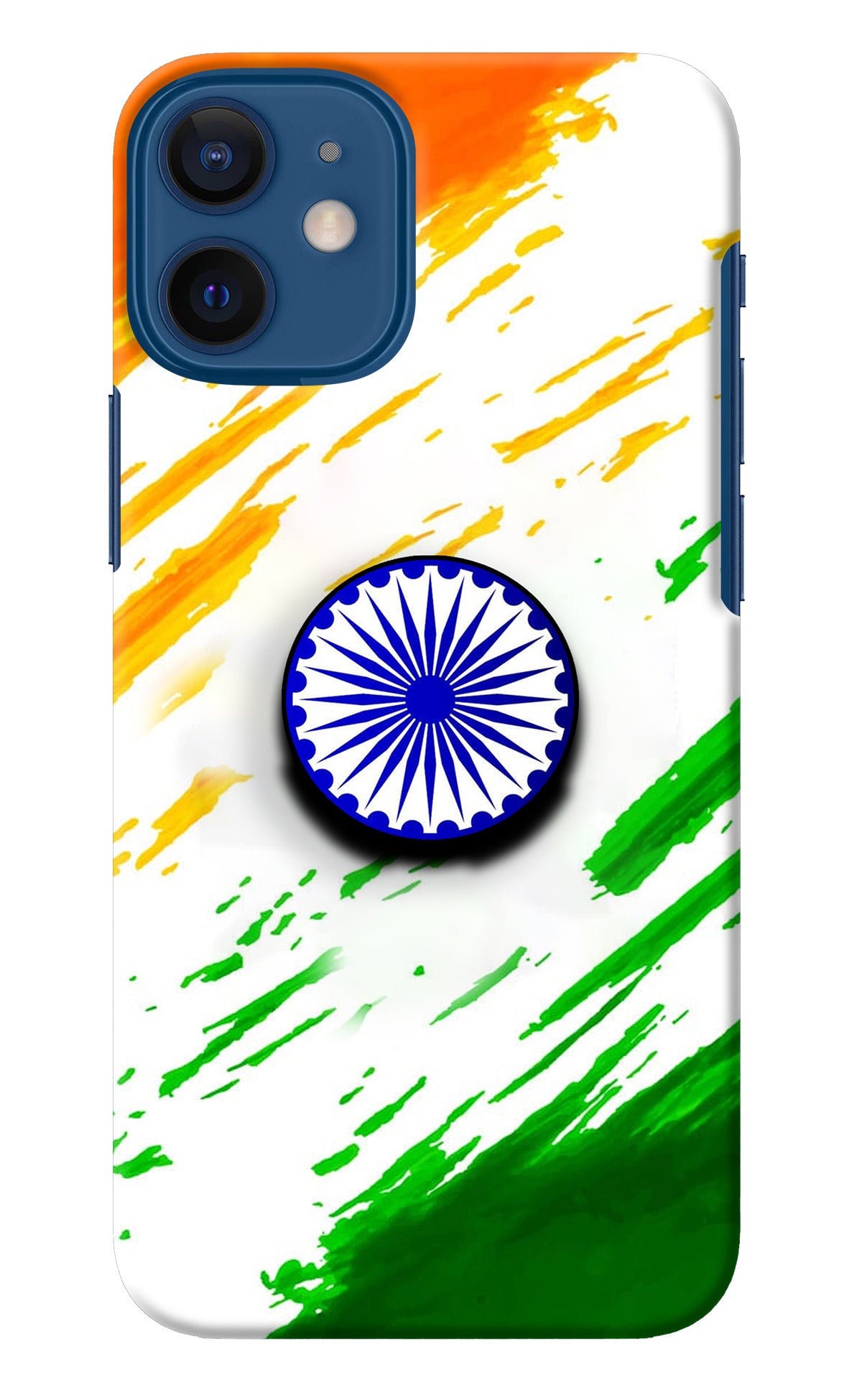 Indian Flag Ashoka Chakra iPhone 12 Mini Pop Case