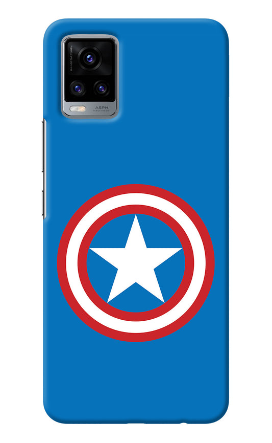 Captain America Logo Vivo V20 Back Cover