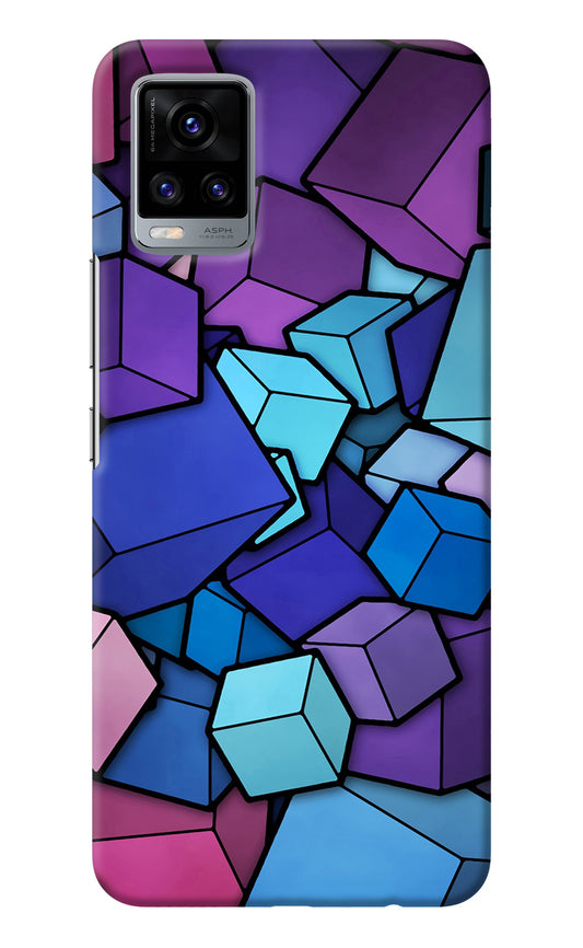 Cubic Abstract Vivo V20 Back Cover