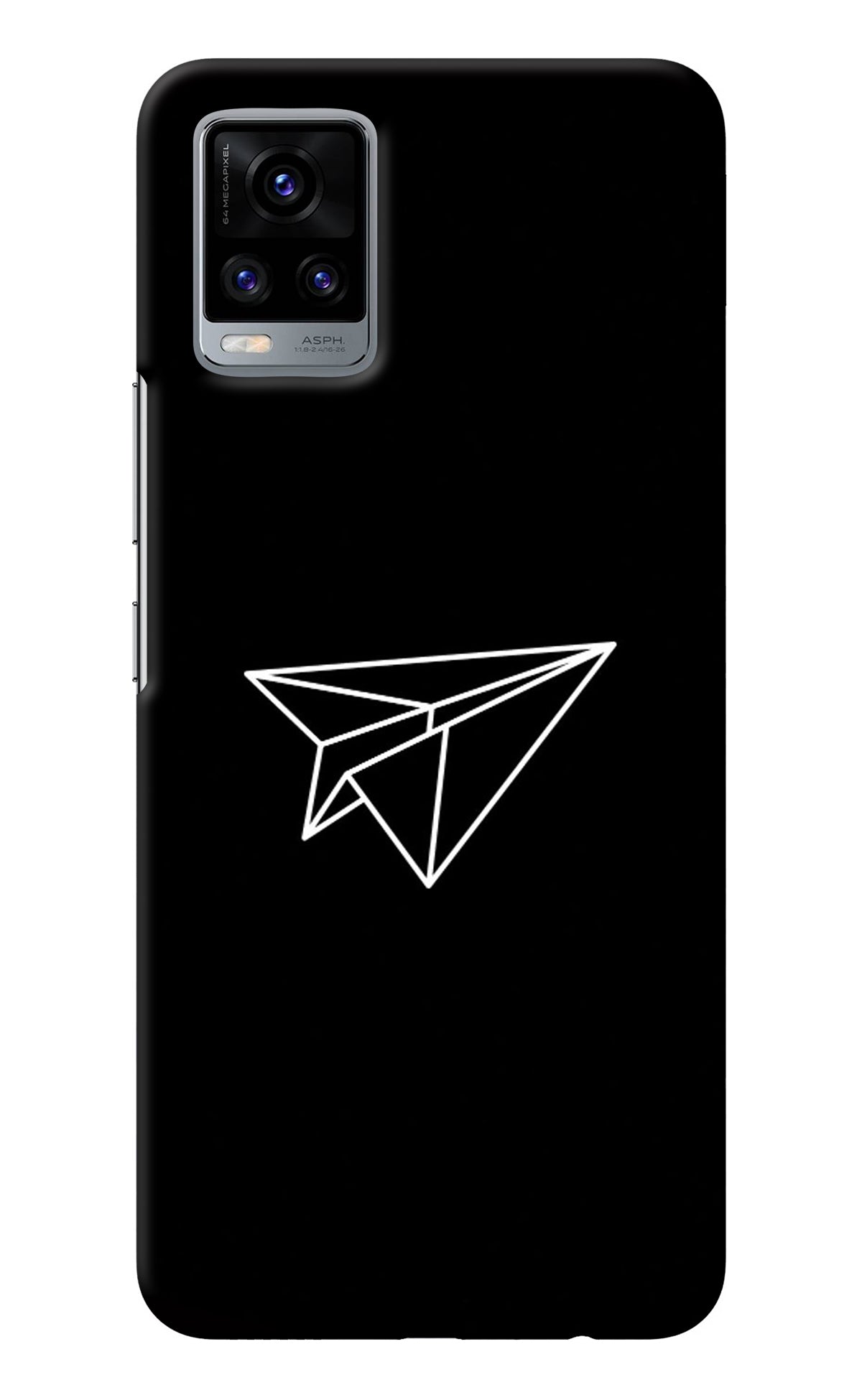 Paper Plane White Vivo V20 Back Cover