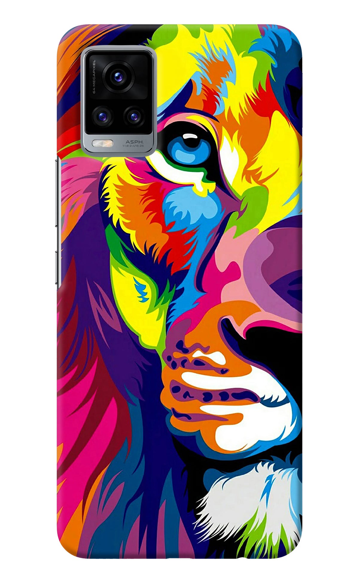 Lion Half Face Vivo V20 Back Cover