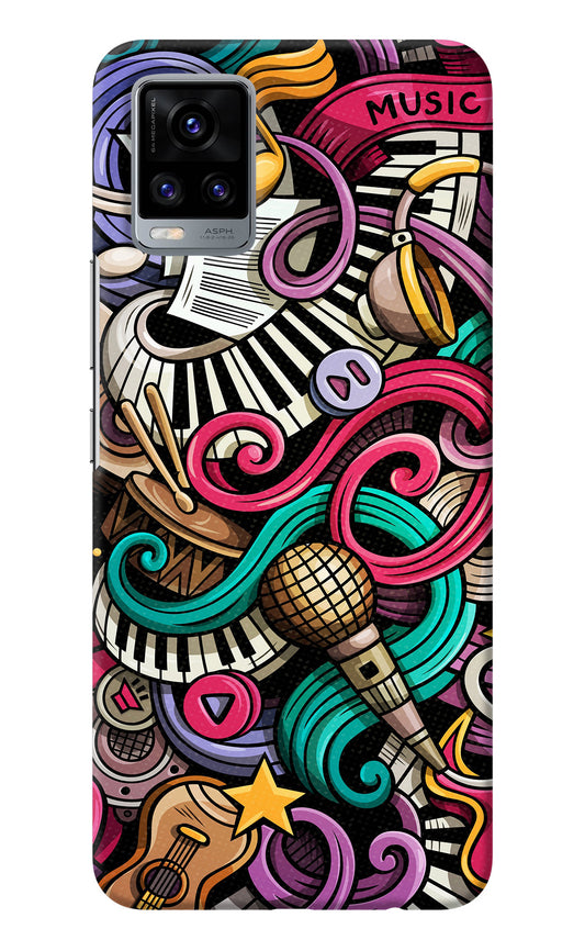 Music Abstract Vivo V20 Back Cover