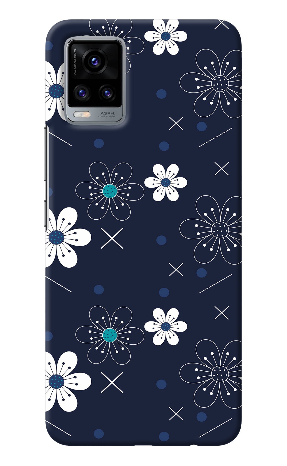 Flowers Vivo V20 Back Cover