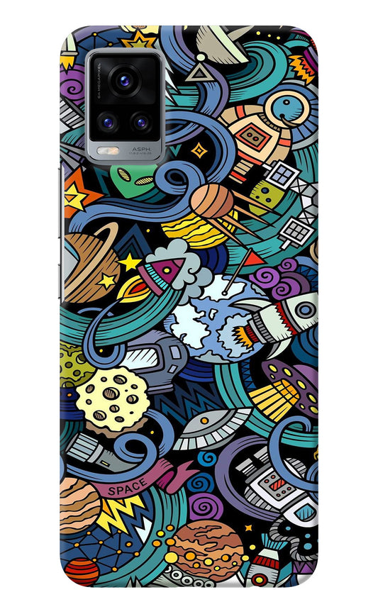 Space Abstract Vivo V20 Back Cover