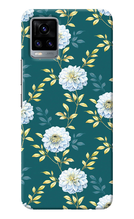 Flowers Vivo V20 Back Cover