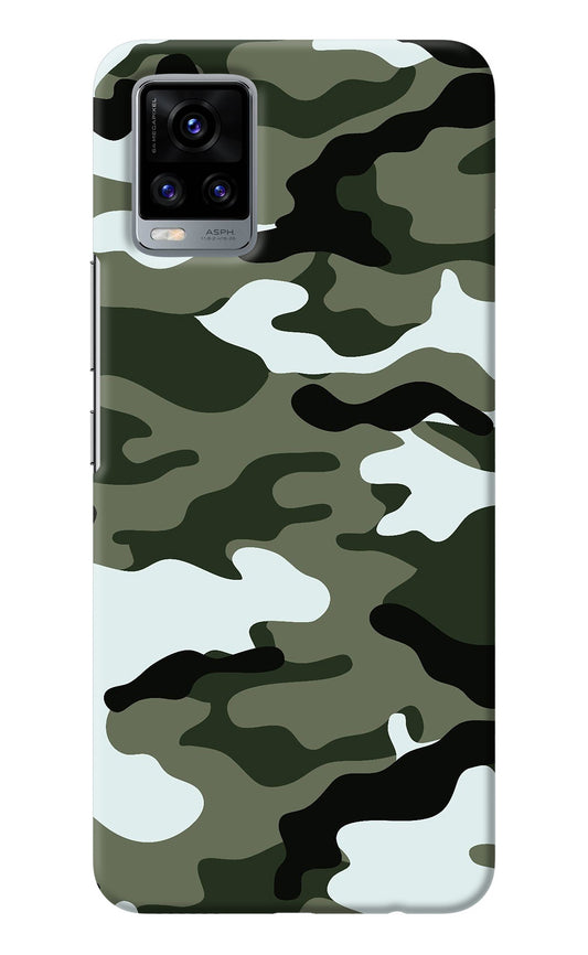 Camouflage Vivo V20 Back Cover