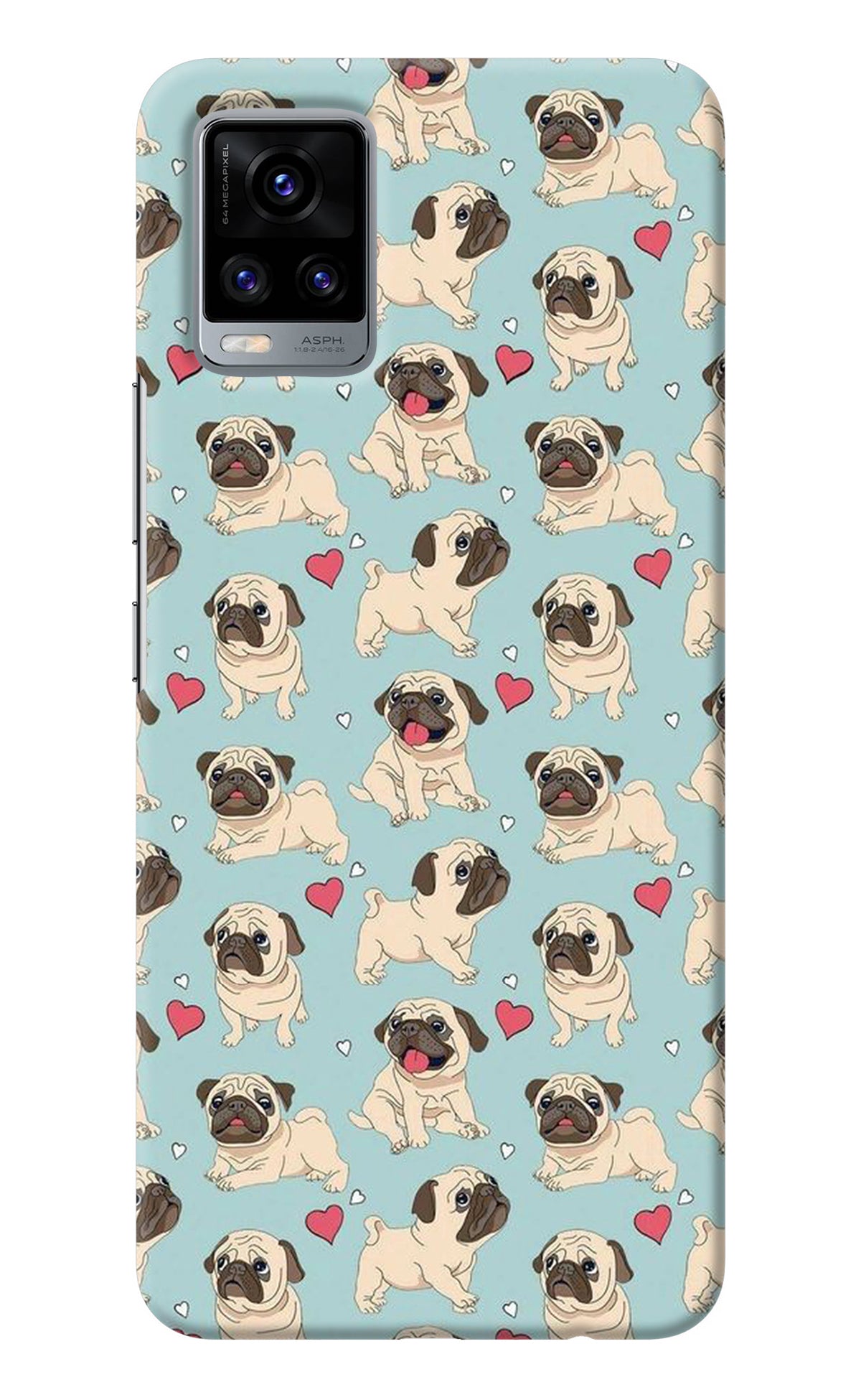 Pug Dog Vivo V20 Back Cover