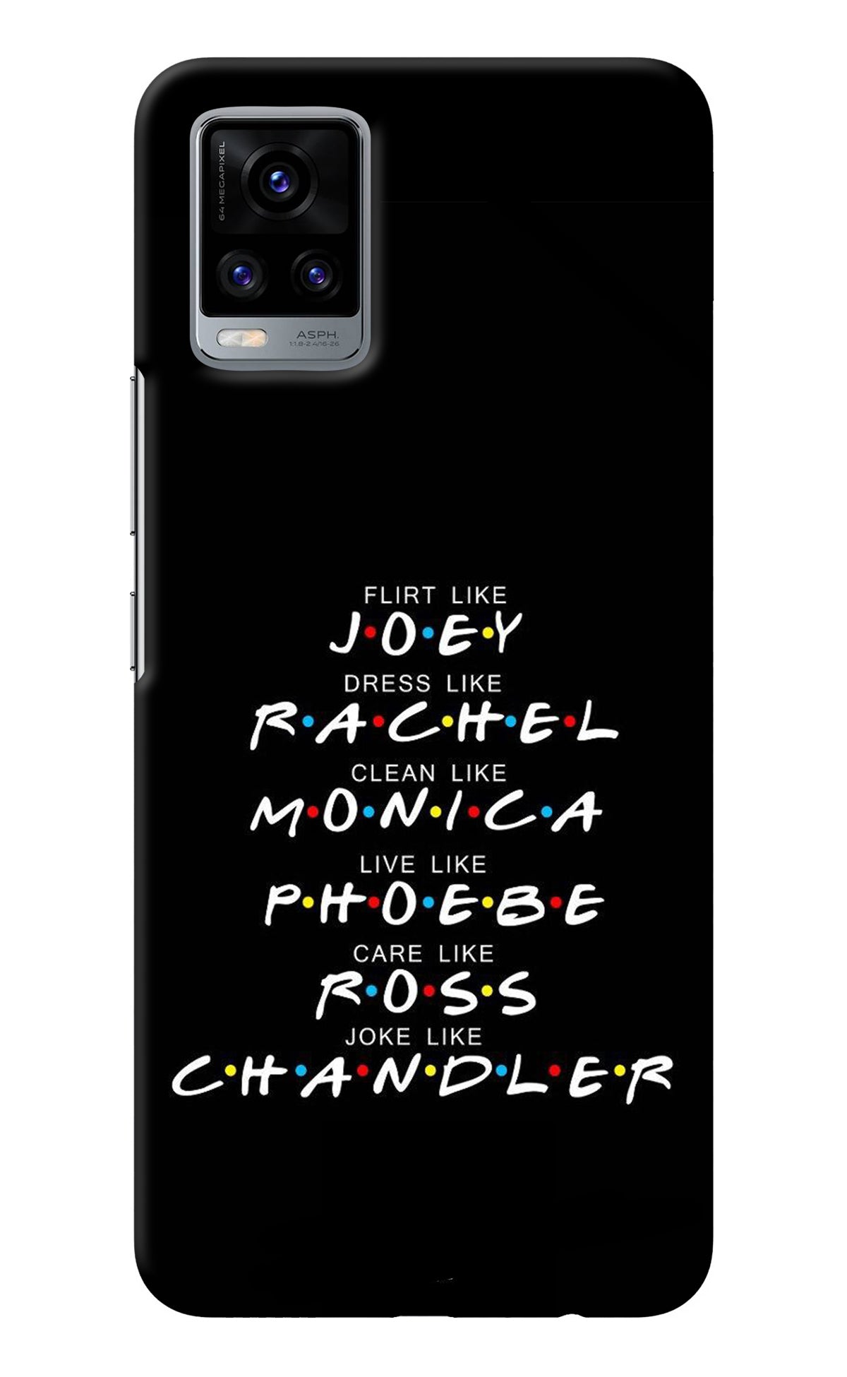 FRIENDS Character Vivo V20 Back Cover