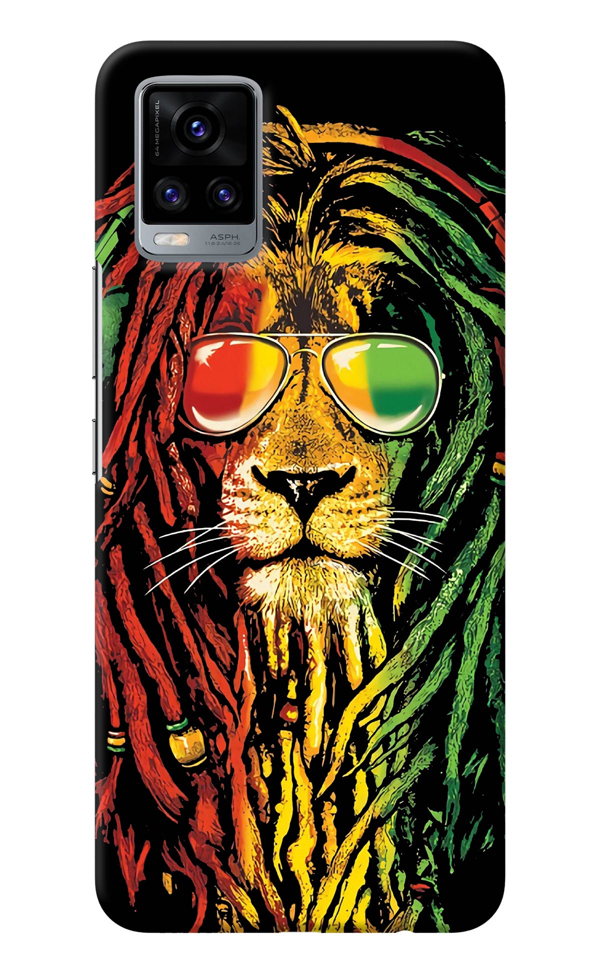 Rasta Lion Vivo V20 Back Cover