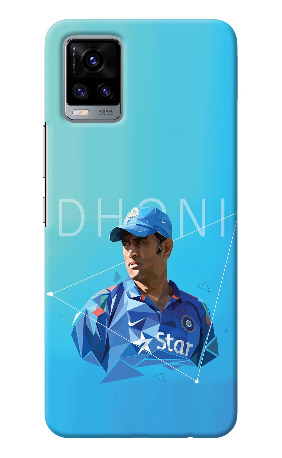 Dhoni Artwork Vivo V20 Back Cover