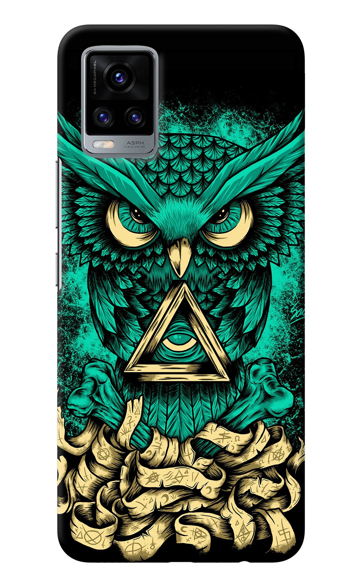 Green Owl Vivo V20 Back Cover