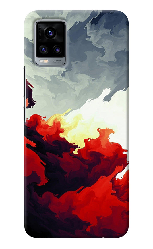 Fire Cloud Vivo V20 Back Cover