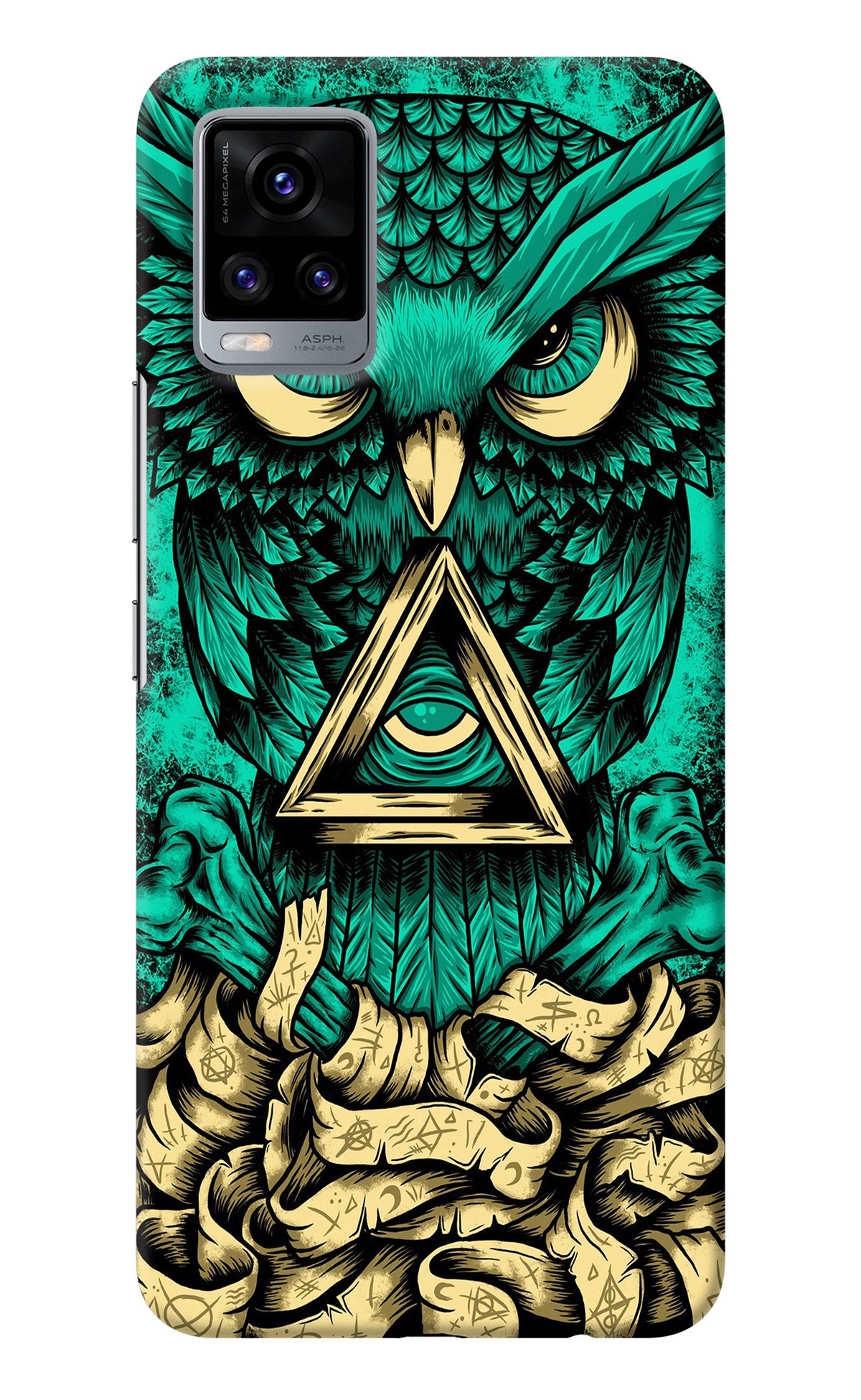 Green Owl Vivo V20 Back Cover