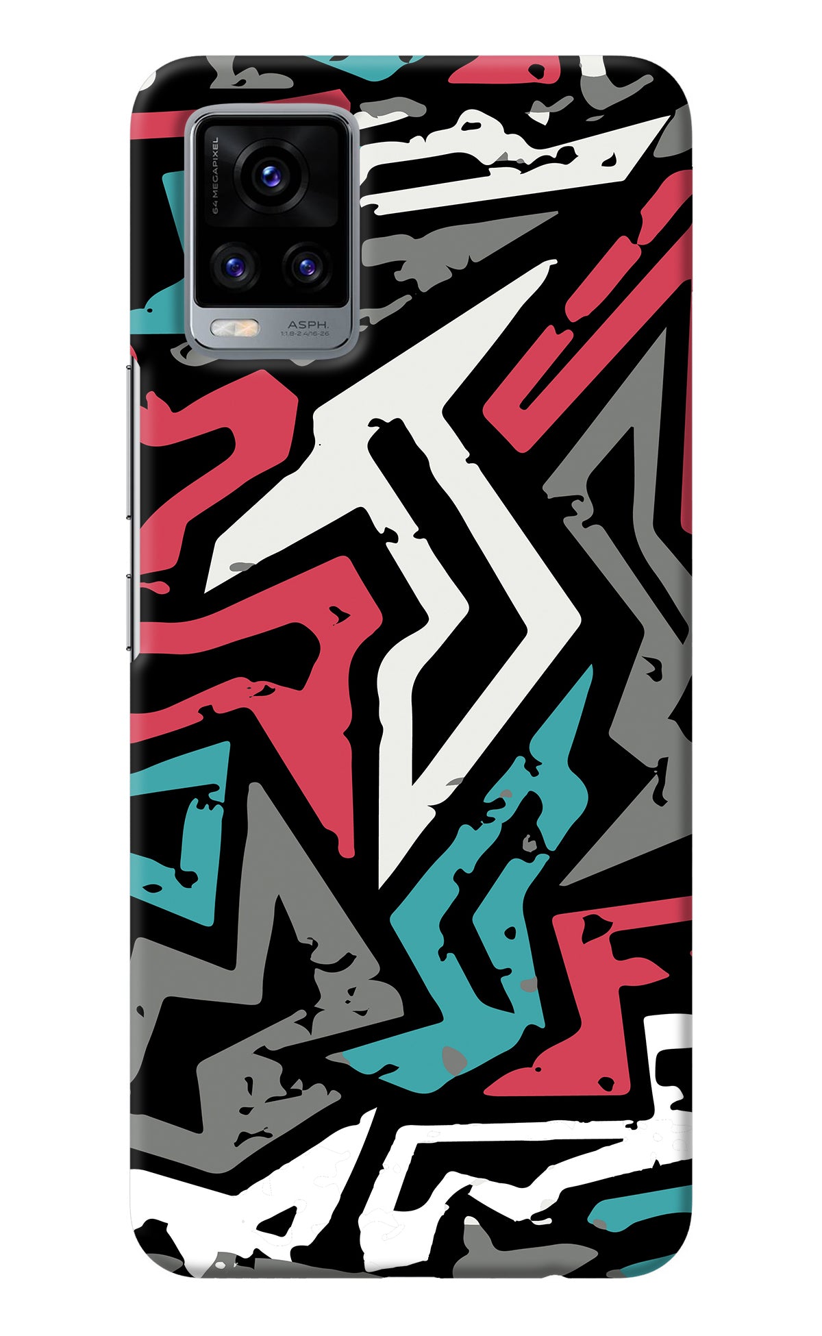 Geometric Graffiti Vivo V20 Back Cover