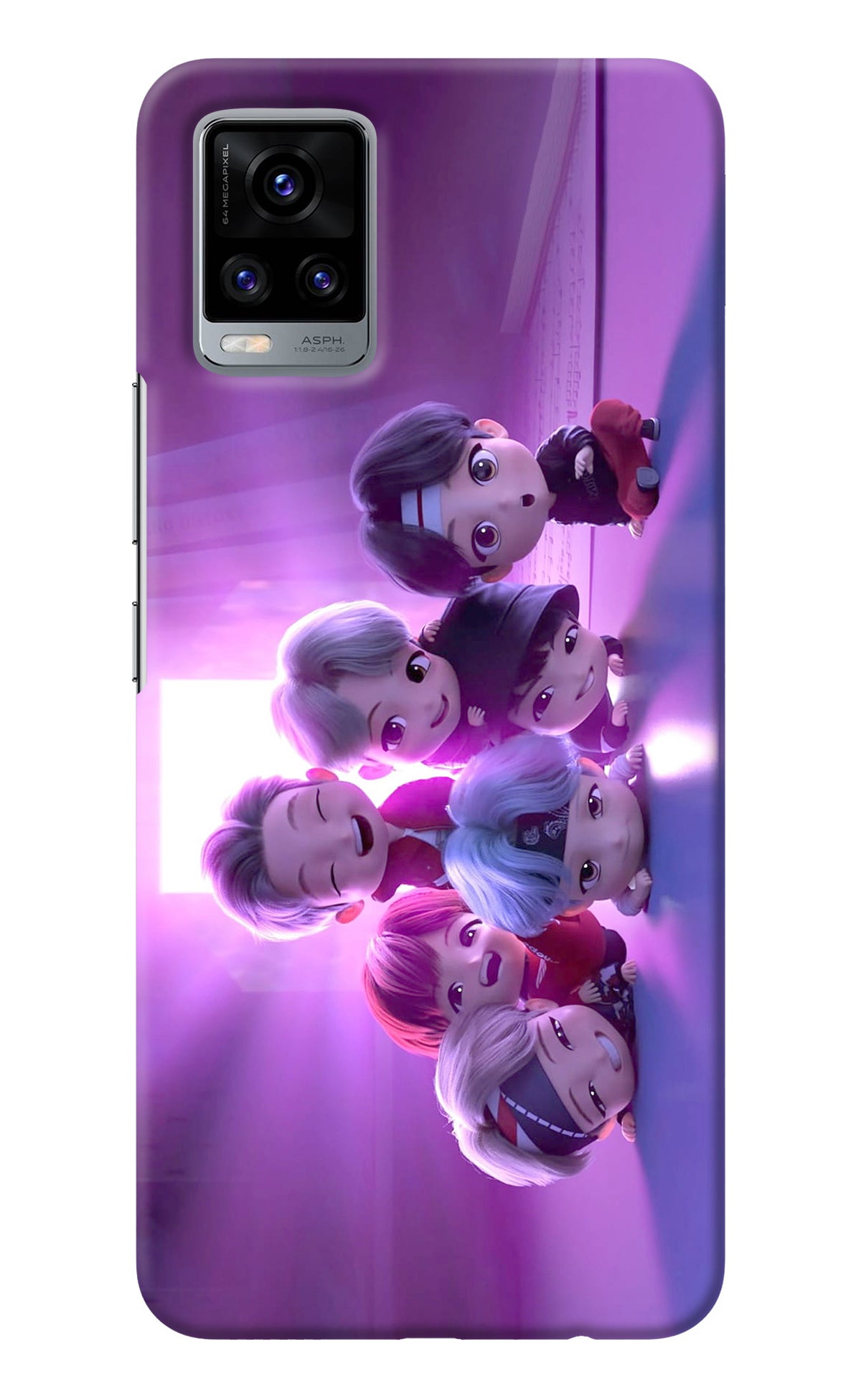 BTS Chibi Vivo V20 Back Cover