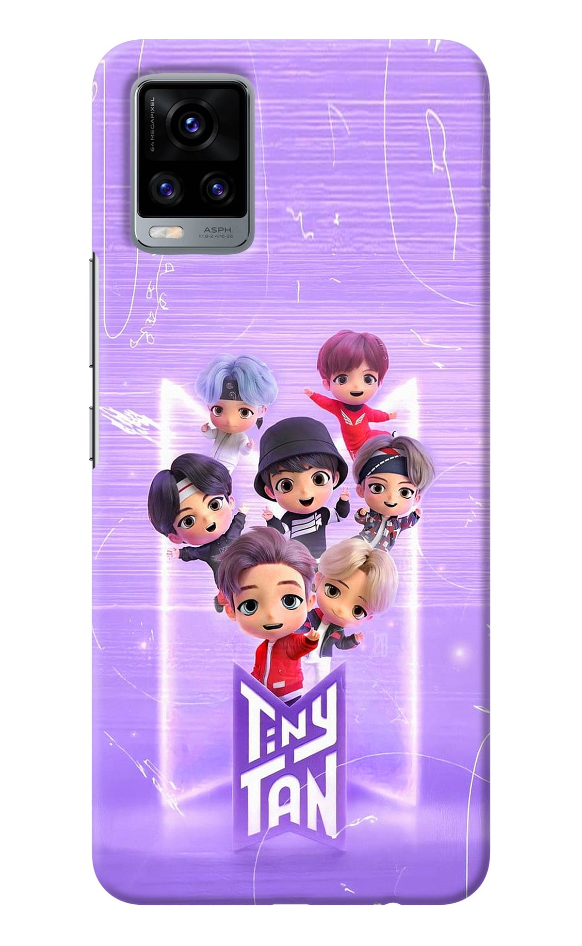 BTS Tiny Tan Vivo V20 Back Cover