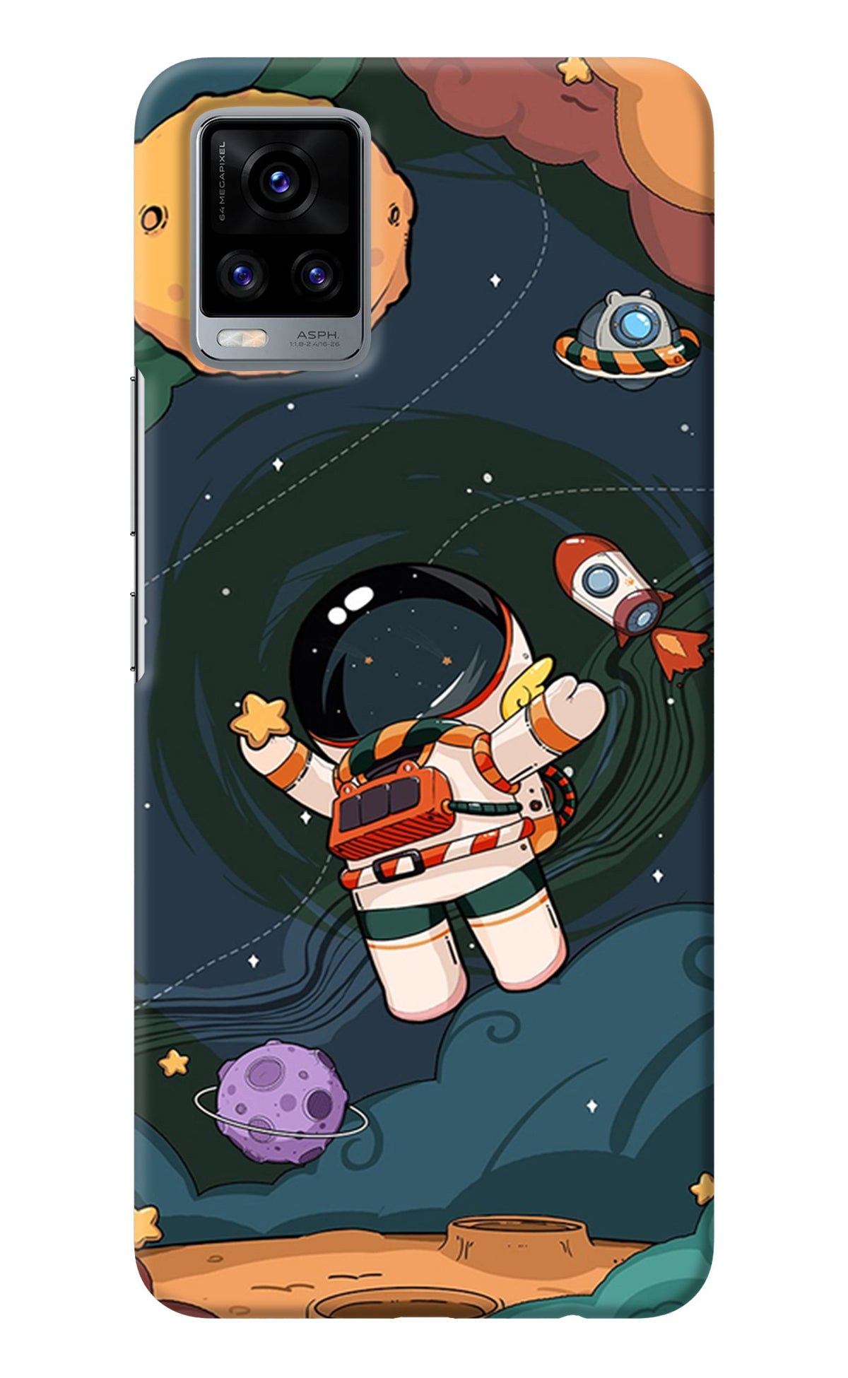 Cartoon Astronaut Vivo V20 Back Cover