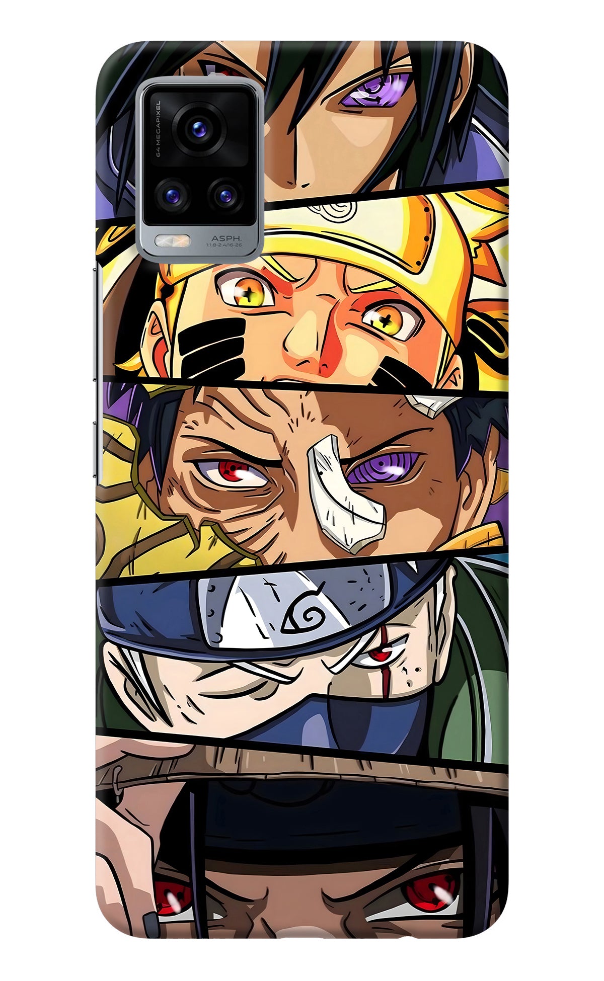 Naruto Character Vivo V20 Back Cover