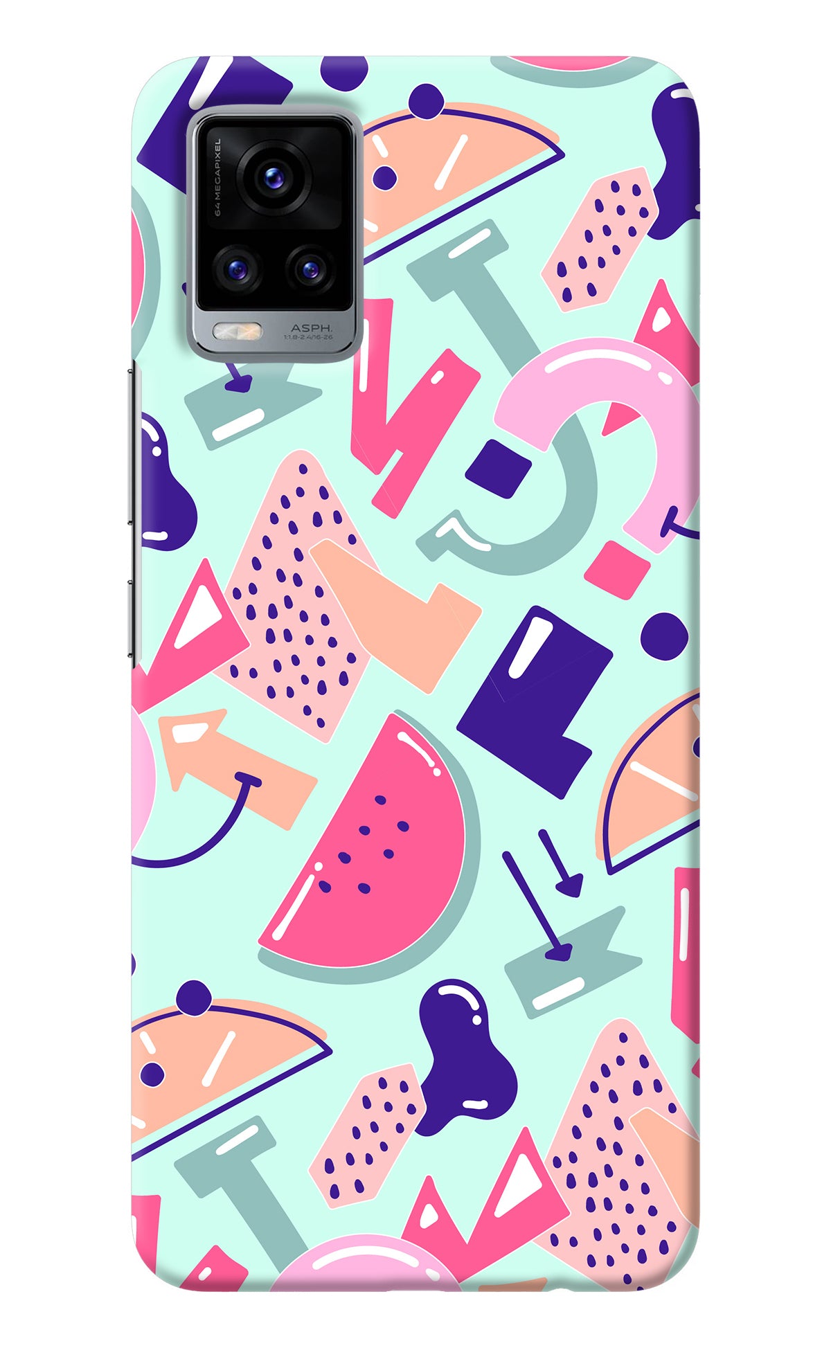 Doodle Pattern Vivo V20 Back Cover