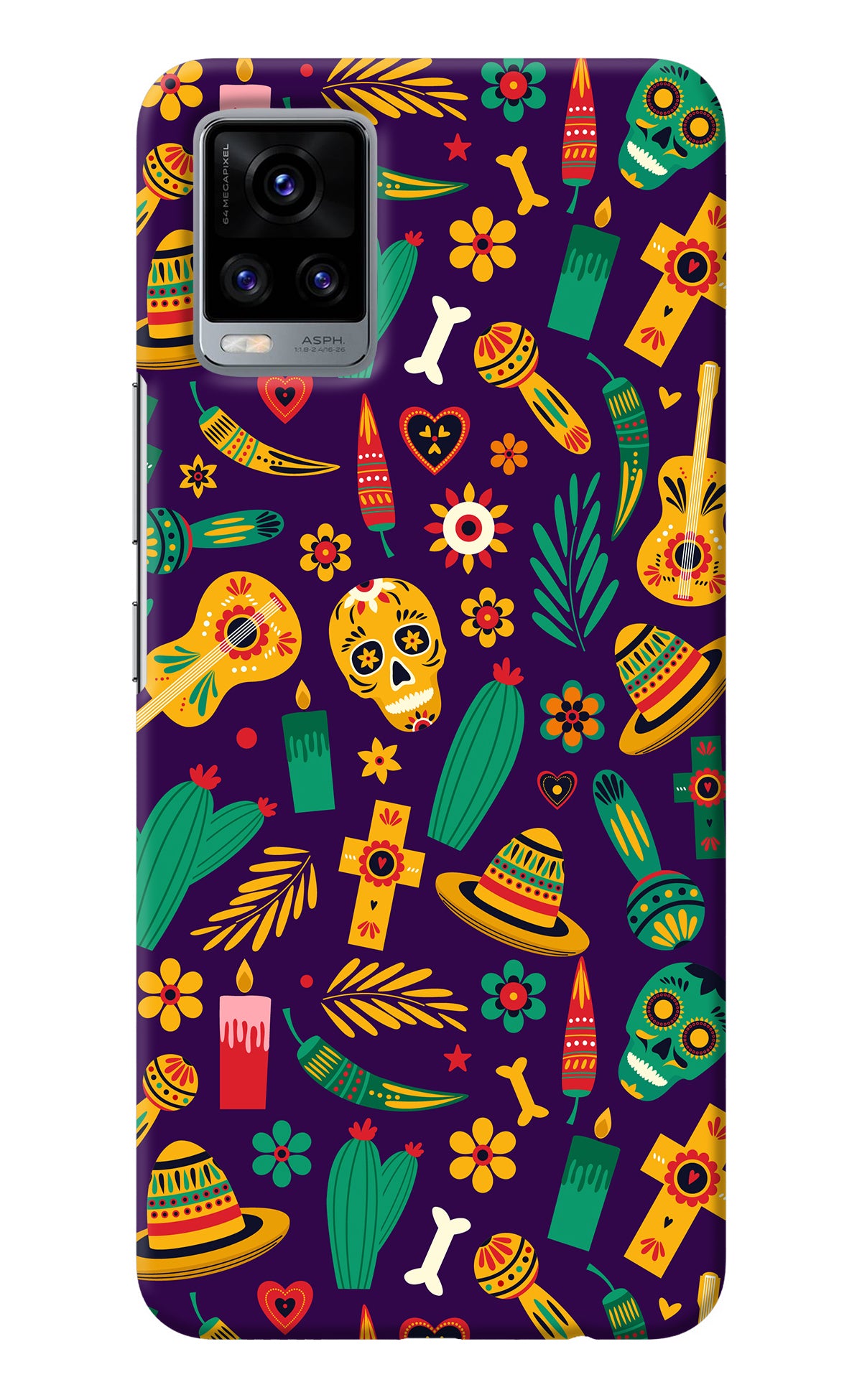 Mexican Artwork Vivo V20 Back Cover