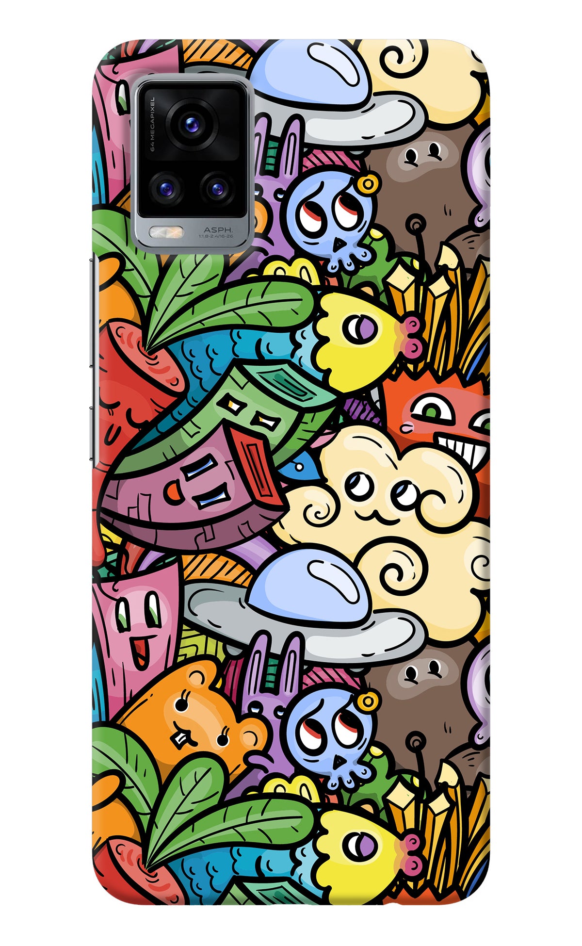 Veggie Doodle Vivo V20 Back Cover