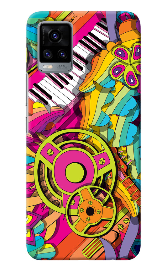 Music Doodle Vivo V20 Back Cover