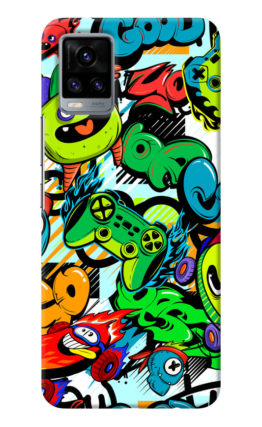 Game Doodle Vivo V20 Back Cover