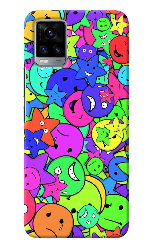 Fun Doodle Vivo V20 Back Cover